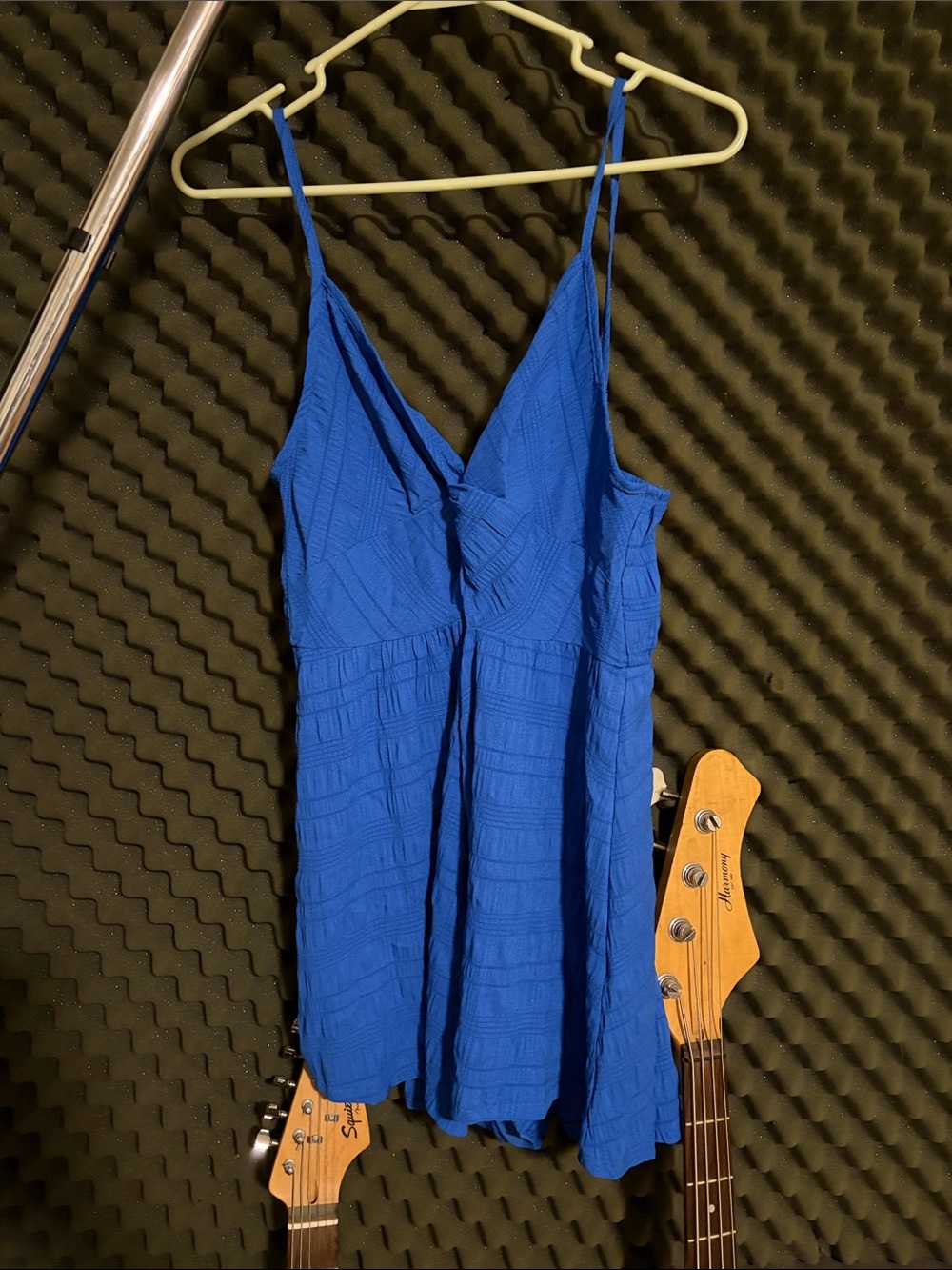 Blue Flowy Romper